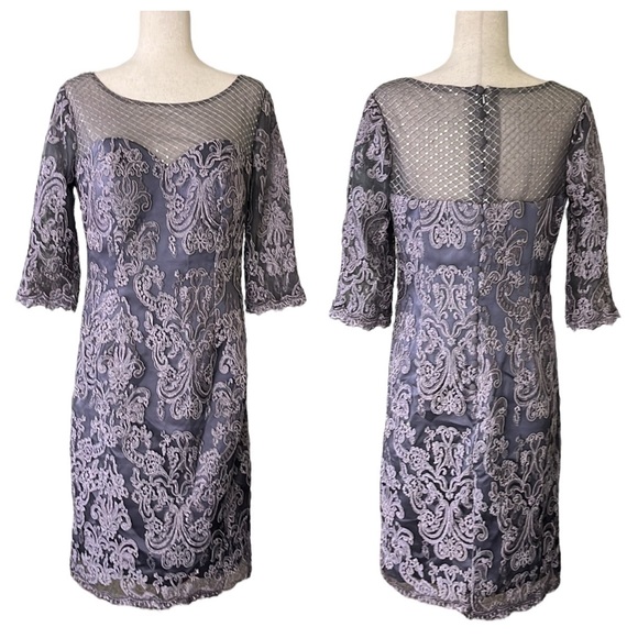 Purple Formal Lace Dress - Picture 1 of 14